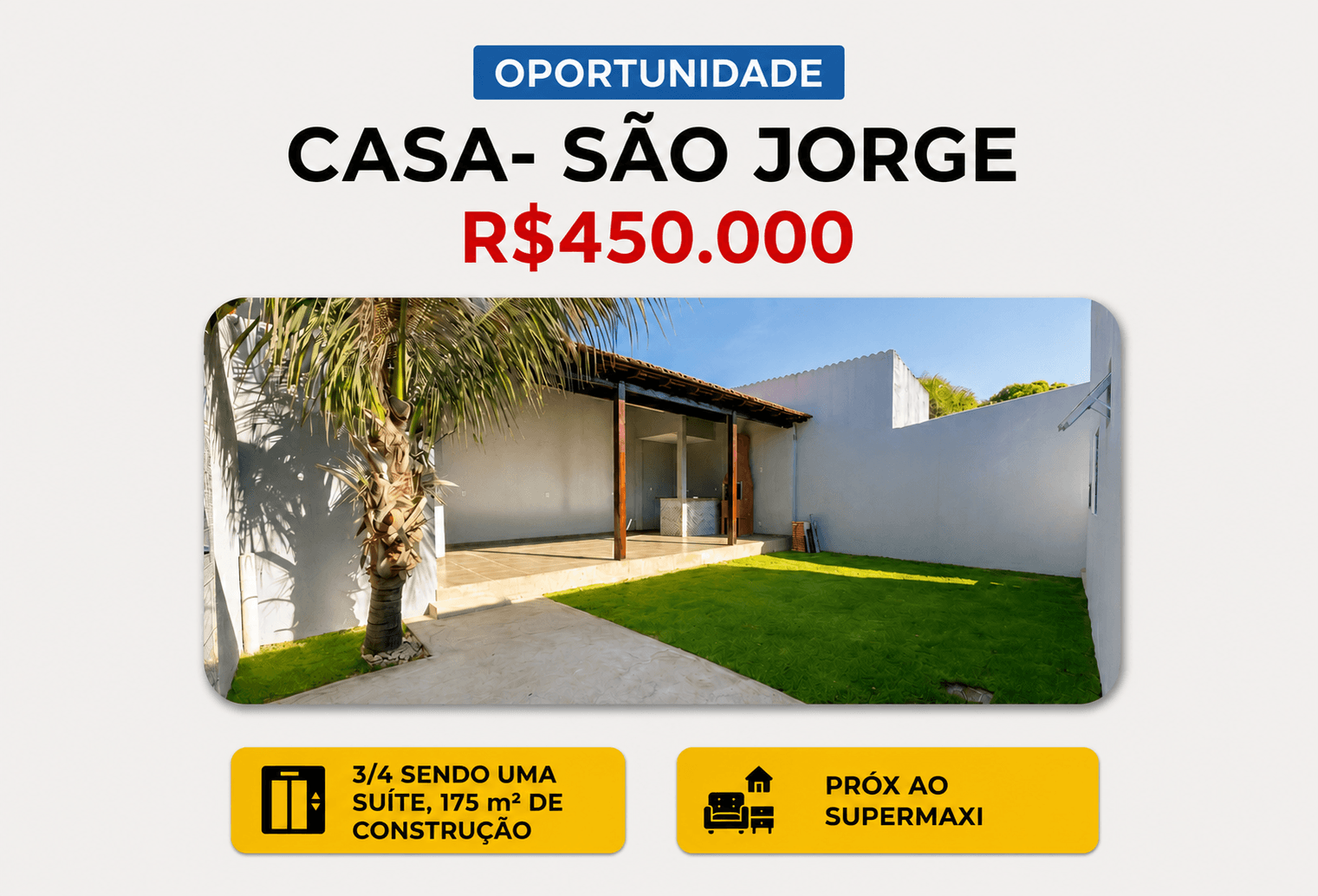 Casa padrão à venda em São Jorge, Uberlândia — foto principal