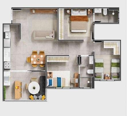 Apartamento à venda em Copacabana, Uberlândia — foto principal