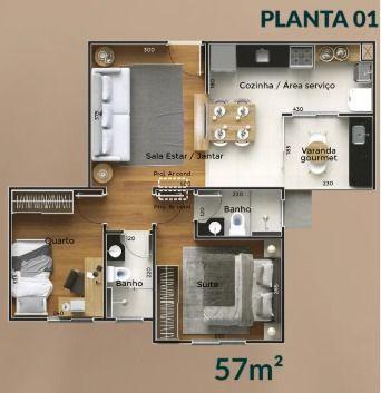 Apartamento à venda em Grand Ville, Uberlândia — foto principal