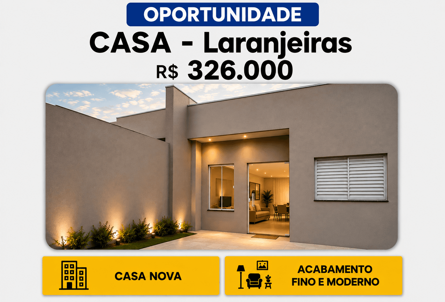 Casa à venda em Laranjeiras, Uberlândia — foto principal